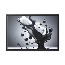 Load image into Gallery viewer, Black/White Matte Canvas, Black Frame