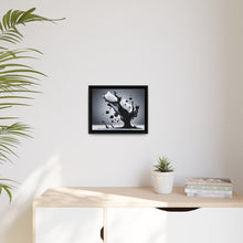 Load image into Gallery viewer, Black/White Matte Canvas, Black Frame