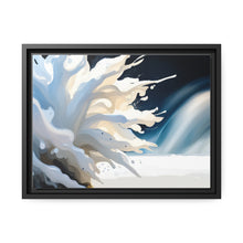 Load image into Gallery viewer, Unique White Matte Canvas, Black Frame