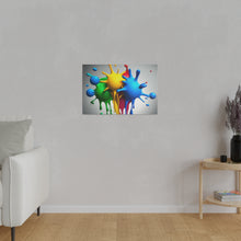 Load image into Gallery viewer, Colors Dripping Matte Canvas