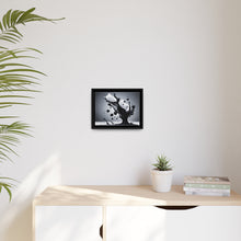 Load image into Gallery viewer, Black/White Matte Canvas, Black Frame