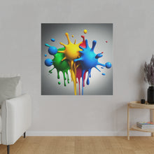 Load image into Gallery viewer, Colors Dripping Matte Canvas