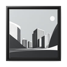 Load image into Gallery viewer, City Matte Canvas, Black Frame