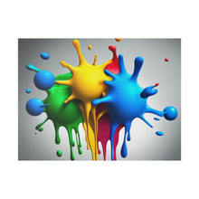 Load image into Gallery viewer, Colors Dripping Matte Canvas