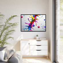 Load image into Gallery viewer, Unique Colorful Art Matte Canvas, Black Frame