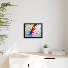 Load image into Gallery viewer, Unique Colorful Art Matte Canvas, Black Frame