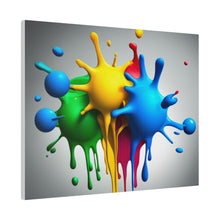 Load image into Gallery viewer, Colors Dripping Matte Canvas