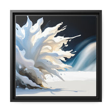 Load image into Gallery viewer, Unique White Matte Canvas, Black Frame