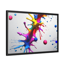 Load image into Gallery viewer, Unique Colorful Art Matte Canvas, Black Frame