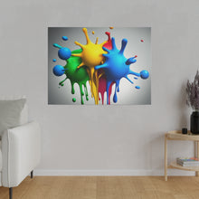 Load image into Gallery viewer, Colors Dripping Matte Canvas