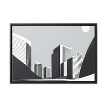 Load image into Gallery viewer, City Matte Canvas, Black Frame