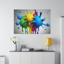 Load image into Gallery viewer, Colors Dripping Matte Canvas