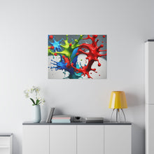 Load image into Gallery viewer, Splash colors Matte Canvas, Stretched