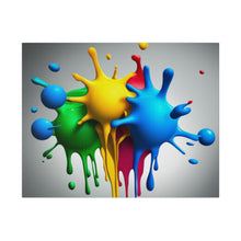 Load image into Gallery viewer, Colors Dripping Matte Canvas