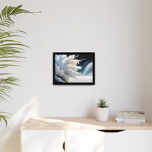 Load image into Gallery viewer, Unique White Matte Canvas, Black Frame