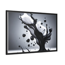 Load image into Gallery viewer, Black/White Matte Canvas, Black Frame