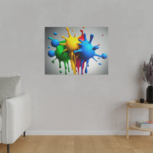 Load image into Gallery viewer, Colors Dripping Matte Canvas