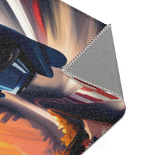 Load image into Gallery viewer, Blue Car Racing Area Rug