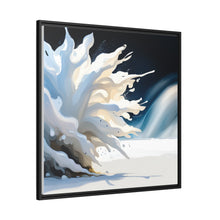 Load image into Gallery viewer, Unique White Matte Canvas, Black Frame