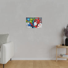 Load image into Gallery viewer, Splash colors Matte Canvas, Stretched