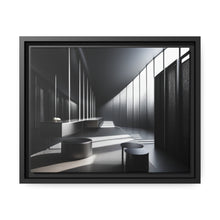 Load image into Gallery viewer, Black/White Matte Canvas, Black Frame