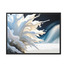 Load image into Gallery viewer, Unique White Matte Canvas, Black Frame