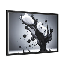 Load image into Gallery viewer, Black/White Matte Canvas, Black Frame