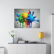 Load image into Gallery viewer, Colors Dripping Matte Canvas
