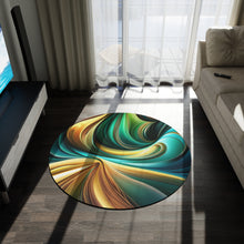 Load image into Gallery viewer, Multi- Color Round Rug