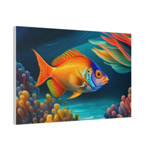 Load image into Gallery viewer, Colorful Fish Matte Canvas, Stretched, 0.75"