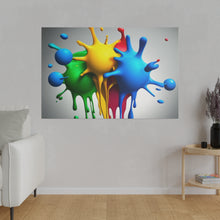 Load image into Gallery viewer, Colors Dripping Matte Canvas