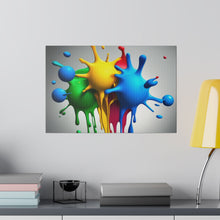 Load image into Gallery viewer, Colors Dripping Matte Canvas