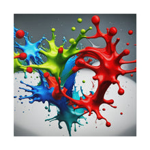 Load image into Gallery viewer, Splash colors Matte Canvas, Stretched