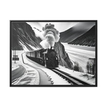 Load image into Gallery viewer, Train Matte Canvas, Black Frame