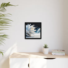 Load image into Gallery viewer, Unique White Matte Canvas, Black Frame