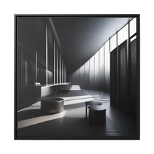 Load image into Gallery viewer, Black/White Matte Canvas, Black Frame