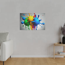 Load image into Gallery viewer, Colors Dripping Matte Canvas