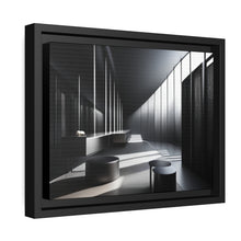 Load image into Gallery viewer, Black/White Matte Canvas, Black Frame