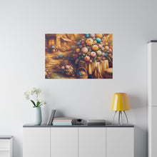 Load image into Gallery viewer, Floral Scene Matte Canvas