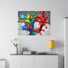 Load image into Gallery viewer, Splash colors Matte Canvas, Stretched