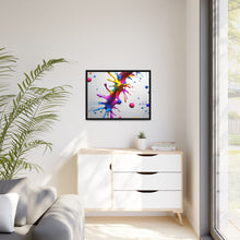 Load image into Gallery viewer, Unique Colorful Art Matte Canvas, Black Frame
