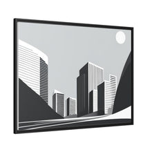 Load image into Gallery viewer, City Matte Canvas, Black Frame
