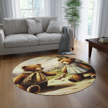 Load image into Gallery viewer, Teddy Bear polyester round rug
