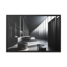 Load image into Gallery viewer, Black/White Matte Canvas, Black Frame
