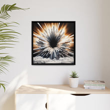 Load image into Gallery viewer, Unique Matte Canvas In Black Frame
