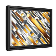 Load image into Gallery viewer, Gold/Silver Unique Matte Canvas, Black Frame
