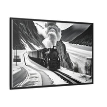Load image into Gallery viewer, Train Matte Canvas, Black Frame
