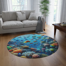 Load image into Gallery viewer, Colorful Fish Round Rug
