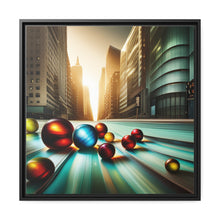 Load image into Gallery viewer, Marbles Matte Canvas, Black Frame
