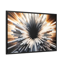 Load image into Gallery viewer, Unique Matte Canvas In Black Frame

